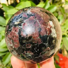 Rare Beautiful Garnet Ball Crystal Sphere Mineral Healing Hot sale 467g