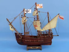 Wooden Pinta Model Ship 12"