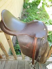 REGENT BRAND all-purpose english saddle WITH BELT AND STIRRUPS