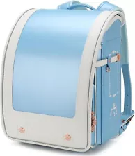 Randoseru Japanese School Bag Backpack Synthe Leather Pearl Blue Japan