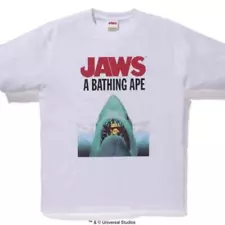 L Jaws Bape Tee Shirt White 1 Shark