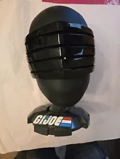 GIJoe Snake Eyes and Cobra Commander Helmets with Stands Open Items