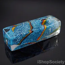 4" Rasta Rectangle Tobacco Smoking Pipe Thick Collectible Glass Pipes - P724A