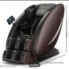 SALE! Brown Full Body Heat Massager Chair With Screen Command And Bluetooth!