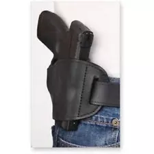 Black right handed leather gun holster for Stoeger STR-9