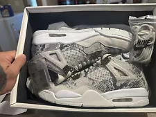 Size 10.5 - Air Jordan 4 Retro Premium Snakeskin