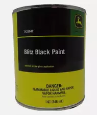 1 quart- John Deere Blitz Black Paint #TY25642