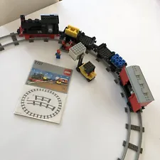 Lego Trains 7727 Freight Steam Train 100% Complete w/instructions