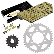 Gold O-Ring Drive Chain & Sprocket Kit for Kawasaki Z1000 ZR1000 2007-2009 (For: 2007 Kawasaki Z1000)