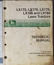 John Deere TM1492 Technical Manual for Lx Series Lawn Tractors 1995