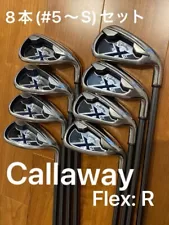 Callaway X-20 ironset 5-9+PwAwSw 8pc RH graphite Flex Regular used