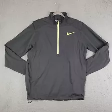 Nike Golf Jacket Mens Medium Gray Storm-FIT Hyperadapt 1/4 Zip Windbreaker