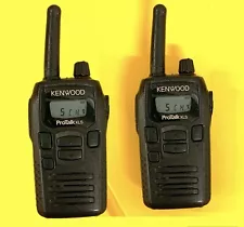 Kenwood ProTalk XLS Two Way Radios One Pair Complete With Two Chargers - Tested