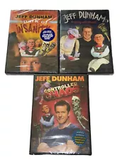 JEFF DUNHAM:Spark of Insanity, Controlled Chaos, Arguing w/ Myself 3 DVD Lot NEW