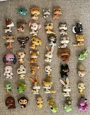 Littlest Pet Shop Lot of 40 Animal Pet Toys & Accessories LPS Variety 51pc Lot