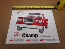 1958 Studebaker Champ pickup truck sales brochure 4 pg ORIGINAL