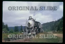 Orig 1971 Slide - Oregon Pacific & Eastern #19 Logging Lumber McCloud River D