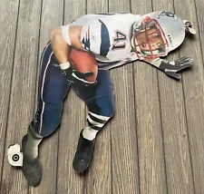 Vintage NFL Patriots #41 Brendan Schooler Cardboard Cutout Advertisement