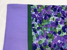 Handmade Cotton Pillowcase standard size Purple Green Colors Top Quality