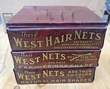 West Beach & Motor Hair Net Store Display Tin