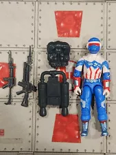 GI Joe Custom Black Major Steel Brigade Captian America 3.75" ARAH Falcon