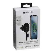 Mophie Snap+ Wireless 15W Car Charging Vent Mount for iPhones & Galaxy Phones