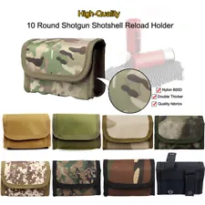 10 Rounds Shotgun Shotshell Reload Holder Molle Pouch For 12 Gauge/20G Magazine