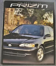 2002 Chevrolet Prizm Catalog Sales Brochure LSi Sedan Excellent Original 02