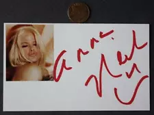 Playboy Supermodel Anna Nicole Smith signed / autographed photocard Died 2007 --