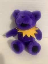 8" Purple Jointed Grateful Dead Plush Bear With No Tags