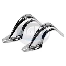 CHROME DECK LID HINGES SET OF 2 PAIR VOLKSWAGEN T1 BUG & SUPER BEETLE 1949-1979