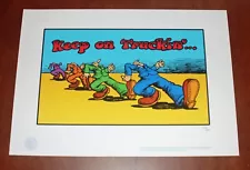 Robert R Crumb Keep On Truckin Art Print Poster #/300 Grateful Dead Psychedelic