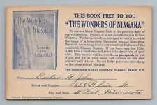 1914 Shredded Wheat Company Wonders of Niagara Falls New York Postcard Ad