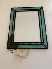 Stained Glass Picture Frame Aqua. H