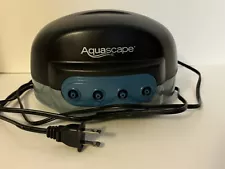 AQUASCAPE 4 AERATOR POND Aquarium Aeration Air Pump Oxygen Bubbler Tested Works!