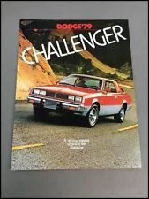 1979 Dodge Challenger Original Car Sales Brochure Catalog - Mitsubishi built