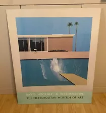 DAVID HOCKNEY “A Bigger Splash” EXHIBITION POSTER 1988 Large Wall Art