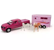 Pink Pickup Truck Horse & Trailer Popak New Ray Farm Valley Ranch Incomplete Set