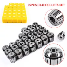 29x ER40 Precision Spring Collet Set for Boring Drilling Tapping CNC Tool