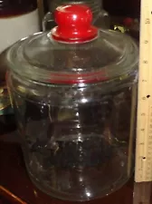 RARE Vintage Tom’s Toasted Peanuts glass jar With Original lid Nice condition