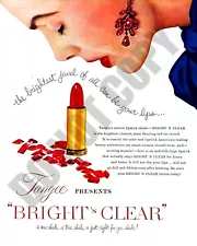 1954 Tangee Newest Lipstick Shade Bright 'n Clear Magazine Promo Ad 8x10 Photo