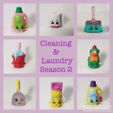 SHOPKINS Season 2 'CLEANING & LAUNDRY' Collectible Loose Figures **YOU CHOOSE**