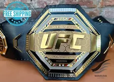 UFC Legacy Championship Title Belt 2mm Brass Gold Adult Size Replica Belt