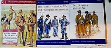 Lot of 3 Spanish American War US Army Uniforms Reference books Osprey Men at Arm