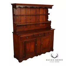 Antique Country Pine Server and Hutch