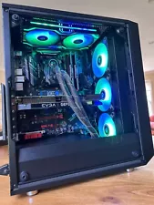 Custom, Liquid Cooled Gaming PC With 32gb RAM, Ryzen 7, Nvidia RTX GPU