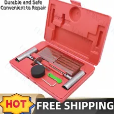 57PCS Car Tire Repair Tool Kit Heavy Duty Flat Tire Repair Kits Plug Patch Truck