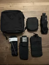 tactical molle pouches black