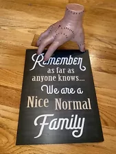 Addams Family Halloween Decorations. Family Sign & Thing Prop