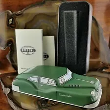 New Vintage FOSSIL Watch Classic Car ELECTRALIGHT Collectible Tin Box & Manuals